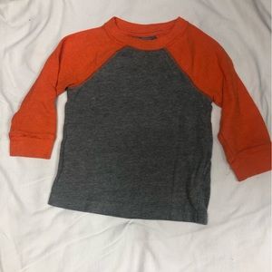 Toddler Boys Thermal Sleeve Baseball Tee